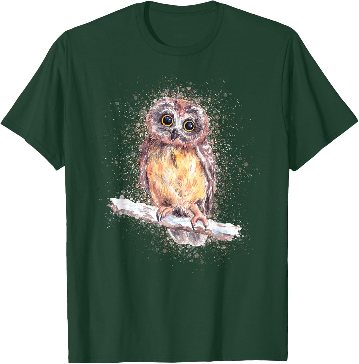 Owl Lover, Bird Lover Art, Owl Lover Art, Owl T-Shirt - T-Shirt | Forest