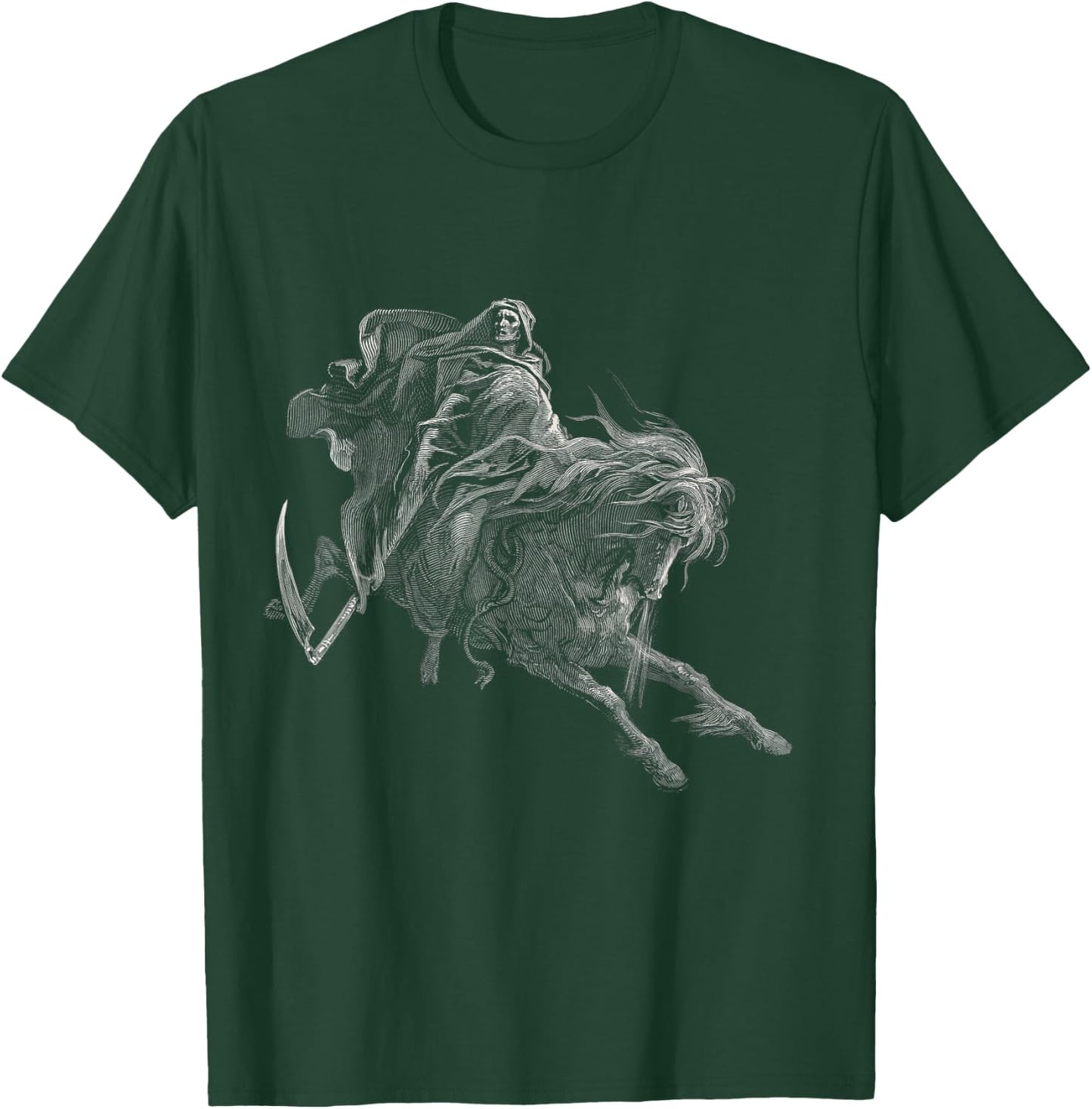 Gustave Dore Death on the Pale Horse T-Shirt - T-Shirt | Forest