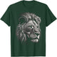 Lion in White - Animal Lion T-Shirt - T-Shirt | Forest
