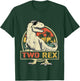 Kids Two Rex 2nd Birthday Boy Second Dinosaur 2 Year Old Boys T-Shirt - T-Shirt | Forest