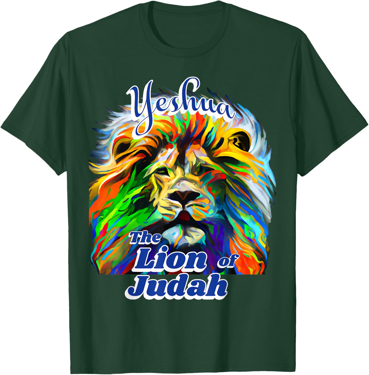 Yeshua, The Lion of Judah T-Shirt - T-Shirt | Forest