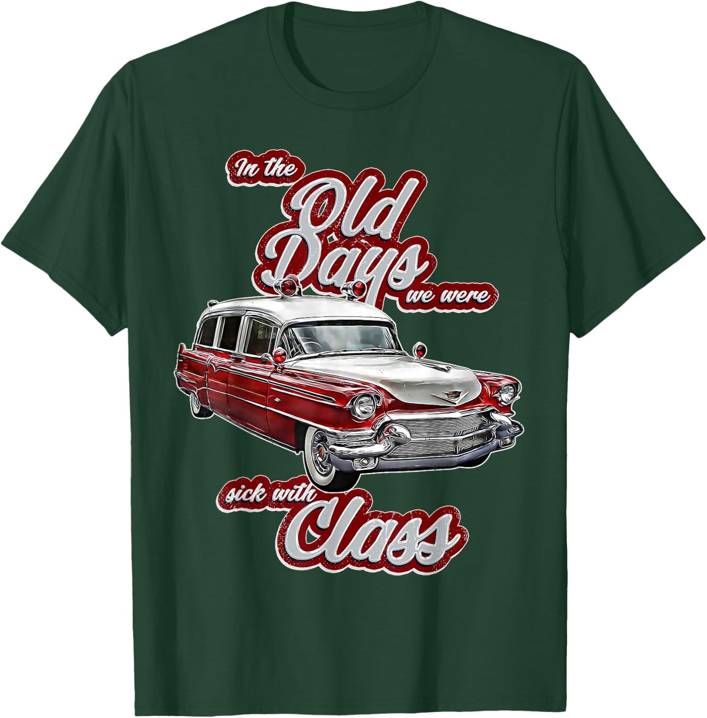 Miller,Meteor,Hotrod,Classic Ambulance car,Hearse1950s,1960s T-Shirt - T-Shirt | Forest