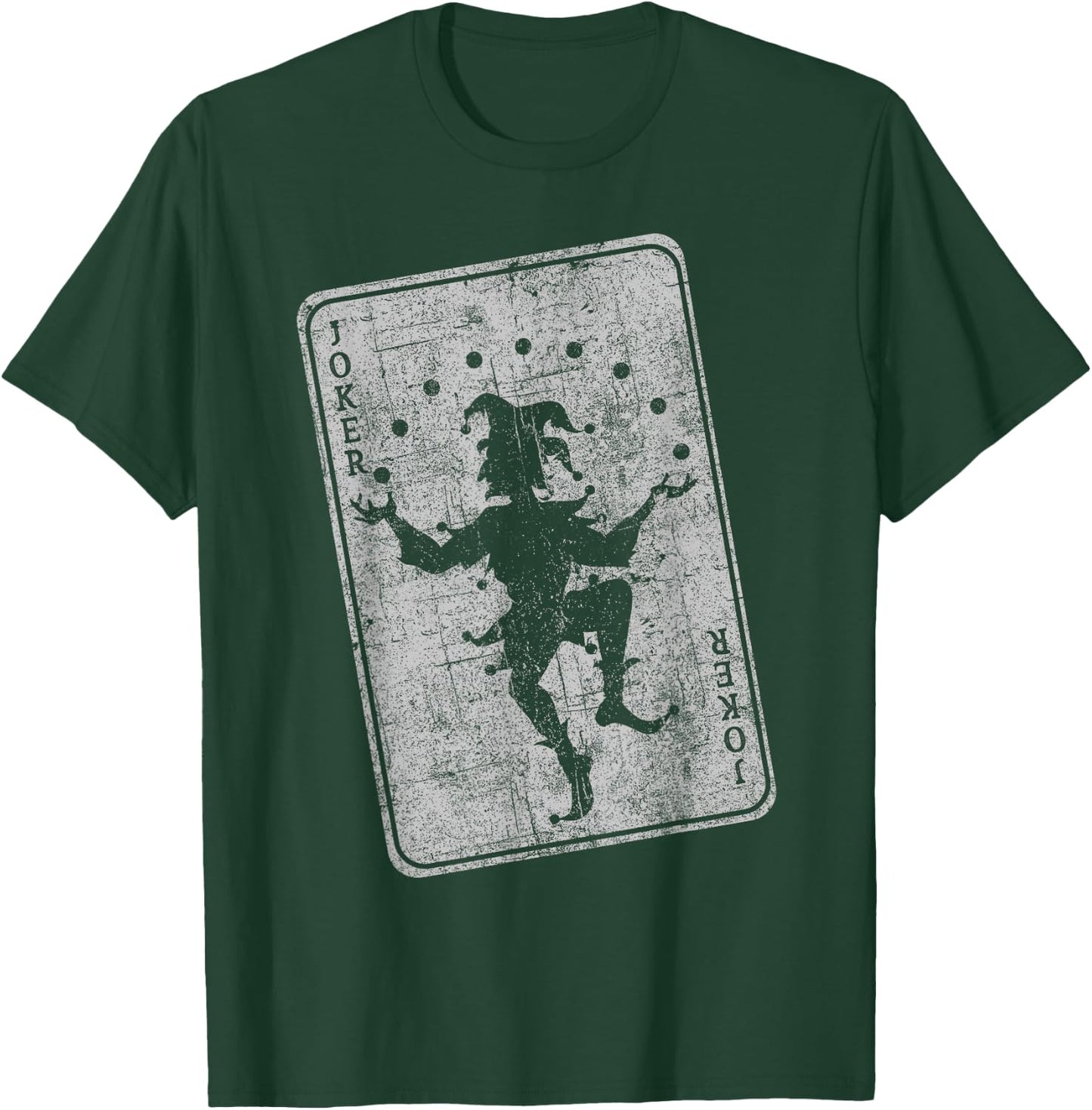 Joker playing card jester poker player halloween costume T-Shirt - T-Shirt | Forest