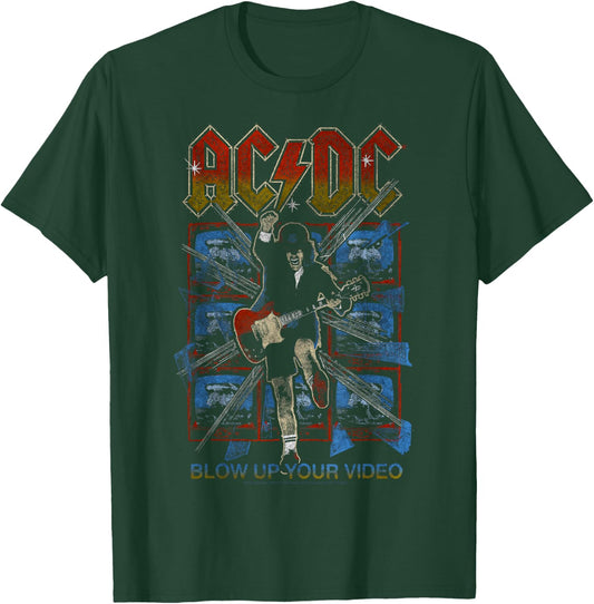 Official AC/DC Blow Up Your Video Album Rock Band Music Logo T-Shirt - T-Shirt | Forest