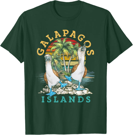 Seabirds Blue-footed Booby Bird Galapagos Island Alaska T-Shirt - T-Shirt | Forest