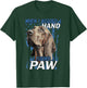 When I Need A Hand I Found Paw Blood Hound Black T-Shirt - T-Shirt | Forest