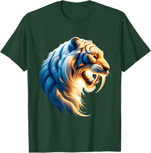 Sabertooth Tiger Prehistoric Smilodon T-Shirt - T-Shirt | Forest