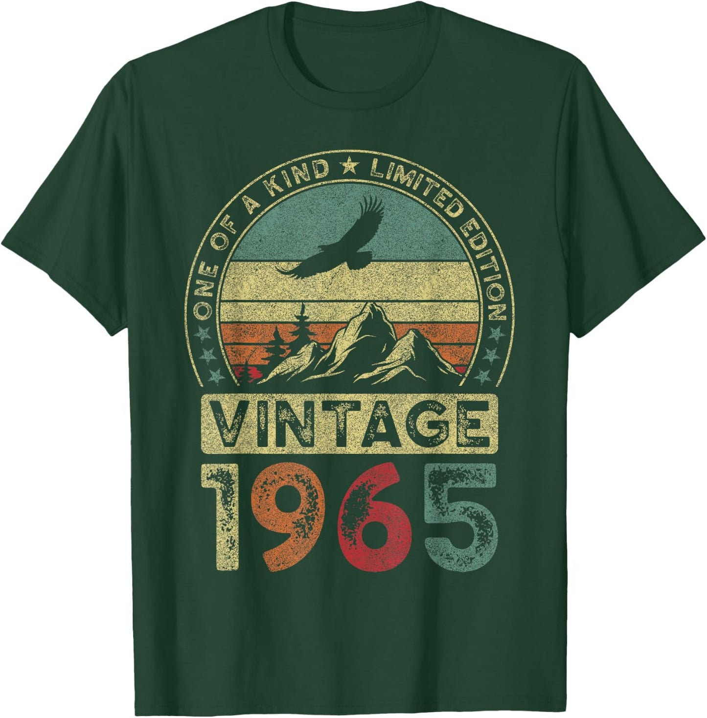Vintage 1965 Limited Edition 60th Birthday 60 Years T-Shirt - T-Shirt | Forest