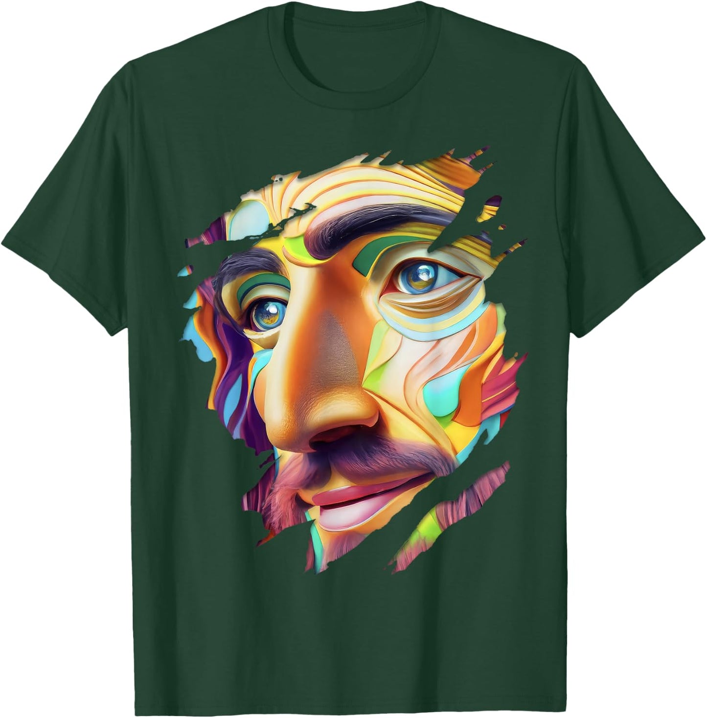God Jesus Holy Spirit Yahweh Holy Bible Colorful Christian T-Shirt - T-Shirt | Forest