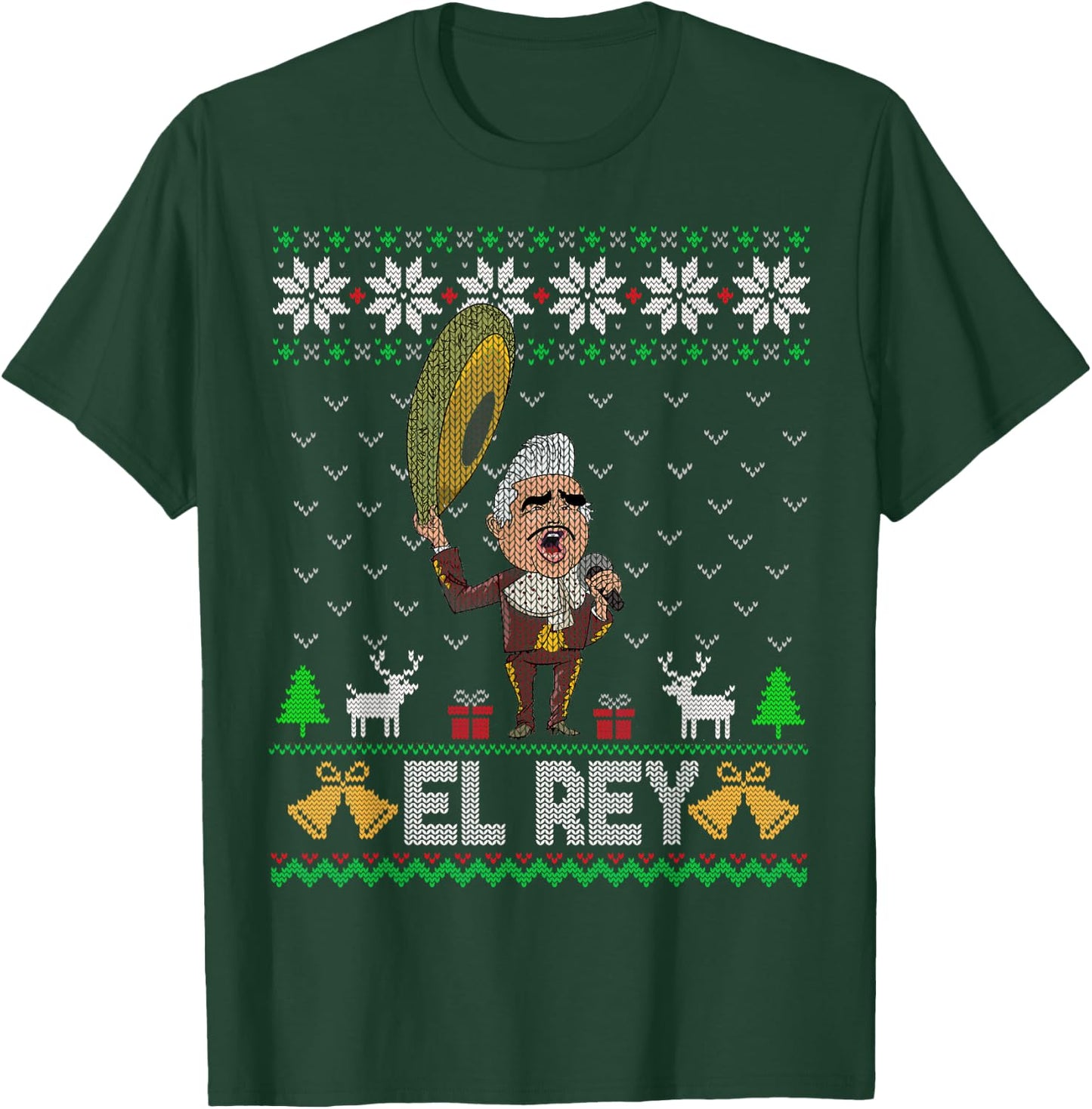 El Rey de Mexico Vicente Fernandez Mexican Legend T-Shirt - T-Shirt | Forest
