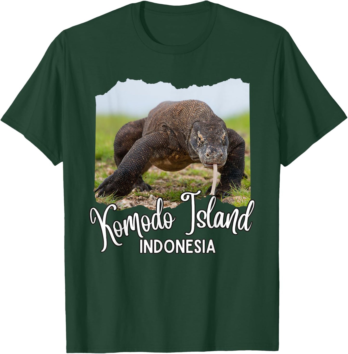 Komodo Island Indonesia / Komodo Island Komodo Dragon T-Shirt - T-Shirt | Forest