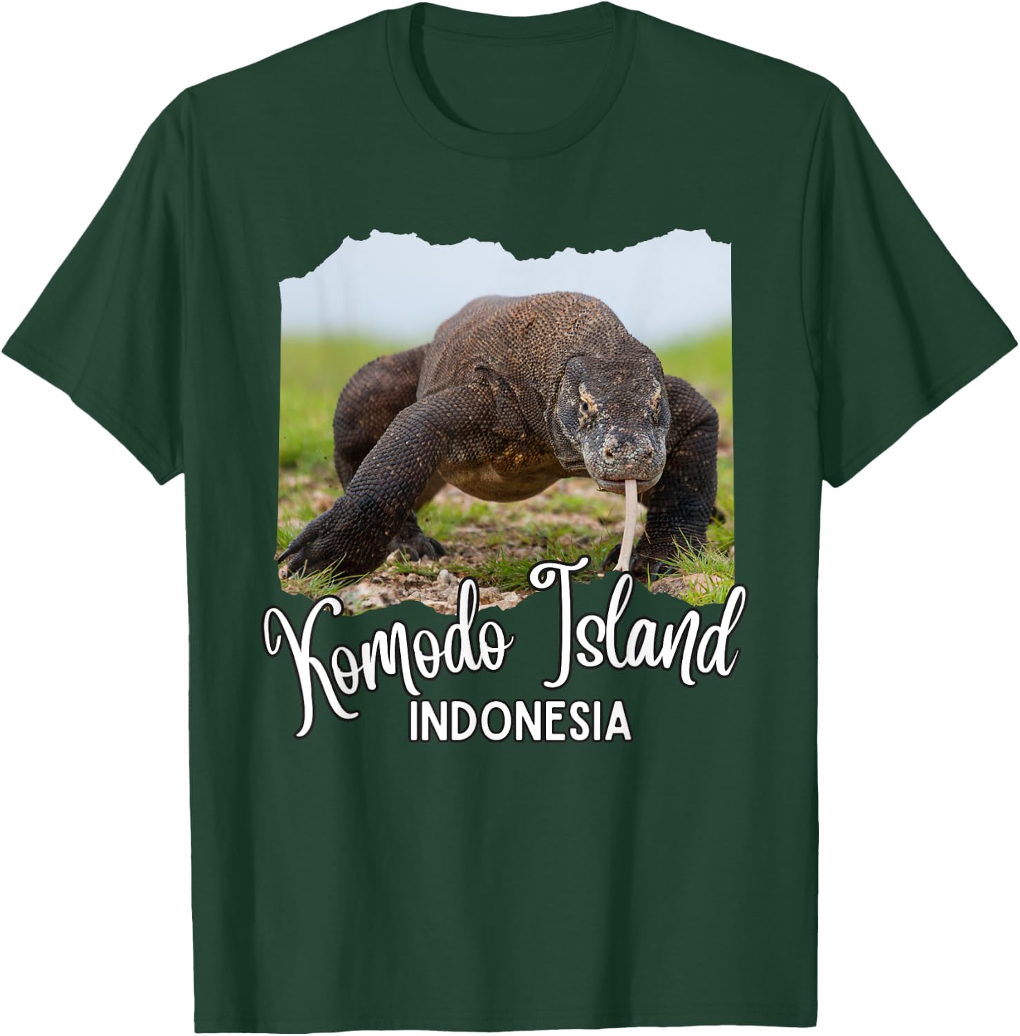 Komodo Island Indonesia / Komodo Island Komodo Dragon T-Shirt - T-Shirt | Forest