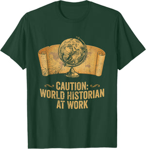 Funny AP World History Teacher World Historian at Work T-Shirt - T-Shirt | Forest