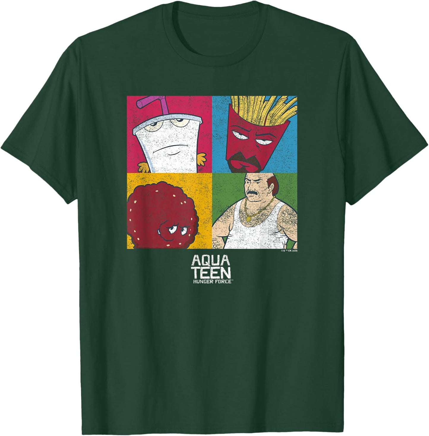 Aqua Teen Hunger Force Character Panels T-Shirt - T-Shirt | Forest