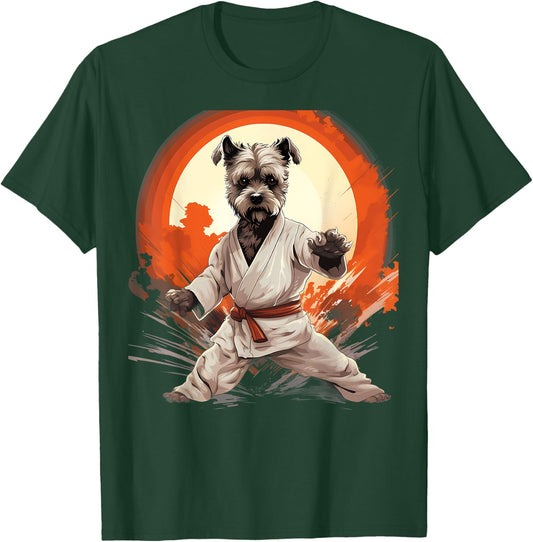 MMA Miniature Schnauzer Dog Karate Men Women Kids T-Shirt - T-Shirt | Forest