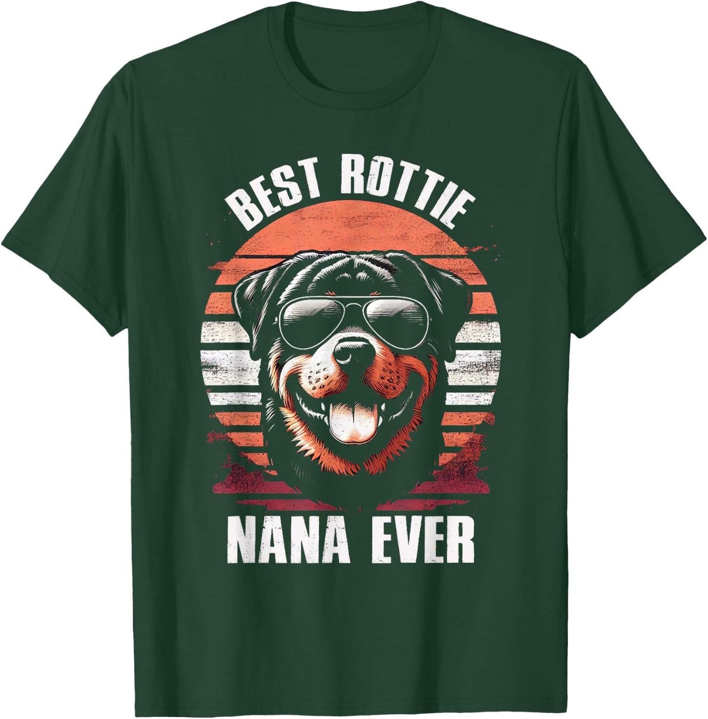 Best Rottie Nana Ever Rottweiler Dog Vintage Women Kids T-Shirt - T-Shirt | Forest