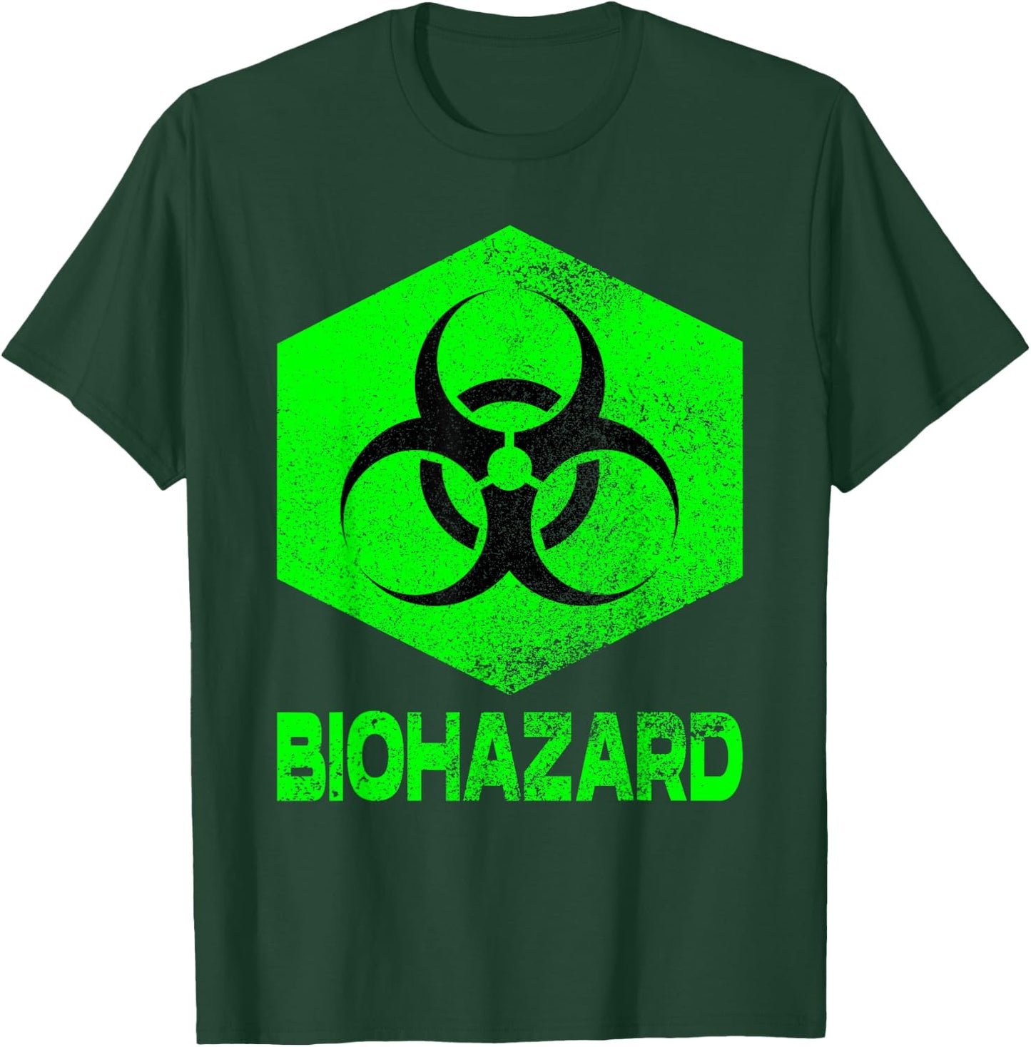 Novelty Graphic Design of Biohazard Women T-Shirt - T-Shirt | Forest