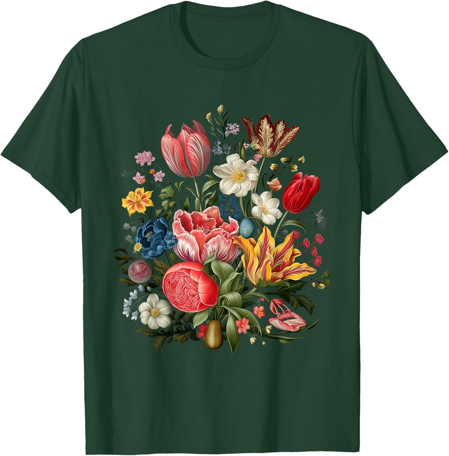 Flower Graphic Wildflower Floral Gardening Lover T-Shirt - T-Shirt | Forest