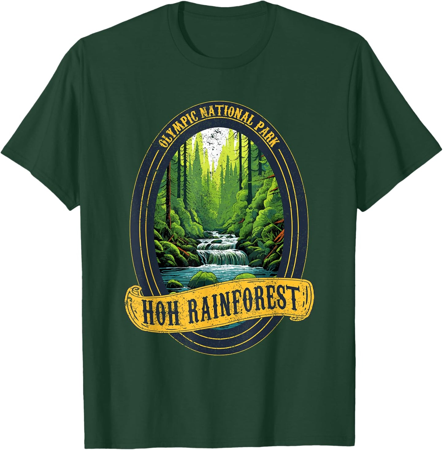Olympic National Park Washington Hoh Rain Forest T-Shirt - T-Shirt | Forest