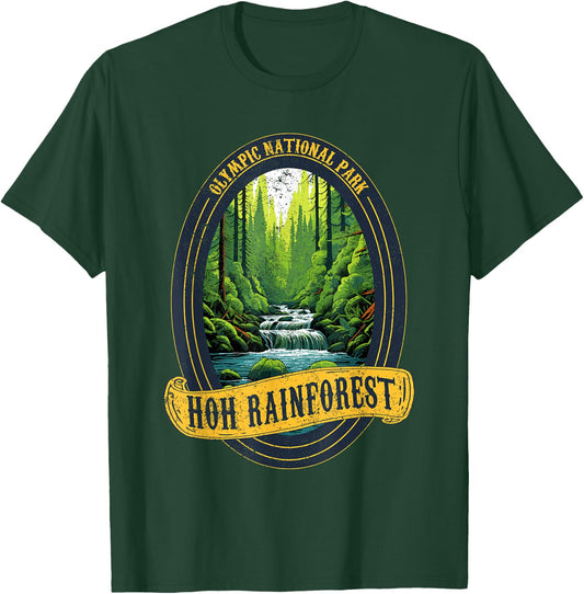 Olympic National Park Washington Hoh Rain Forest T-Shirt - T-Shirt | Forest