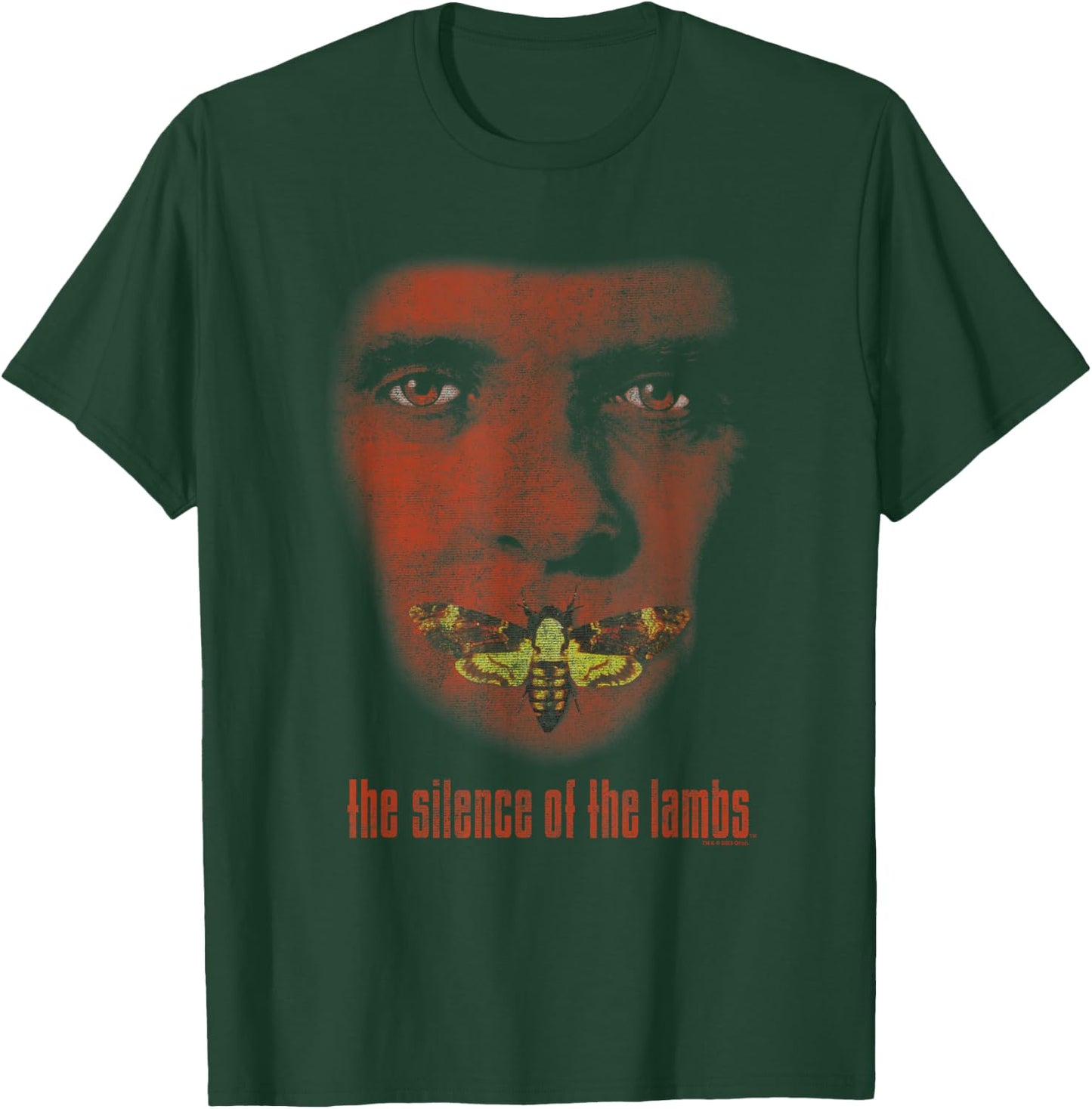 The Silence Of The Lambs Hannibal Lecter Red Gradient Poster T-Shirt - T-Shirt | Forest