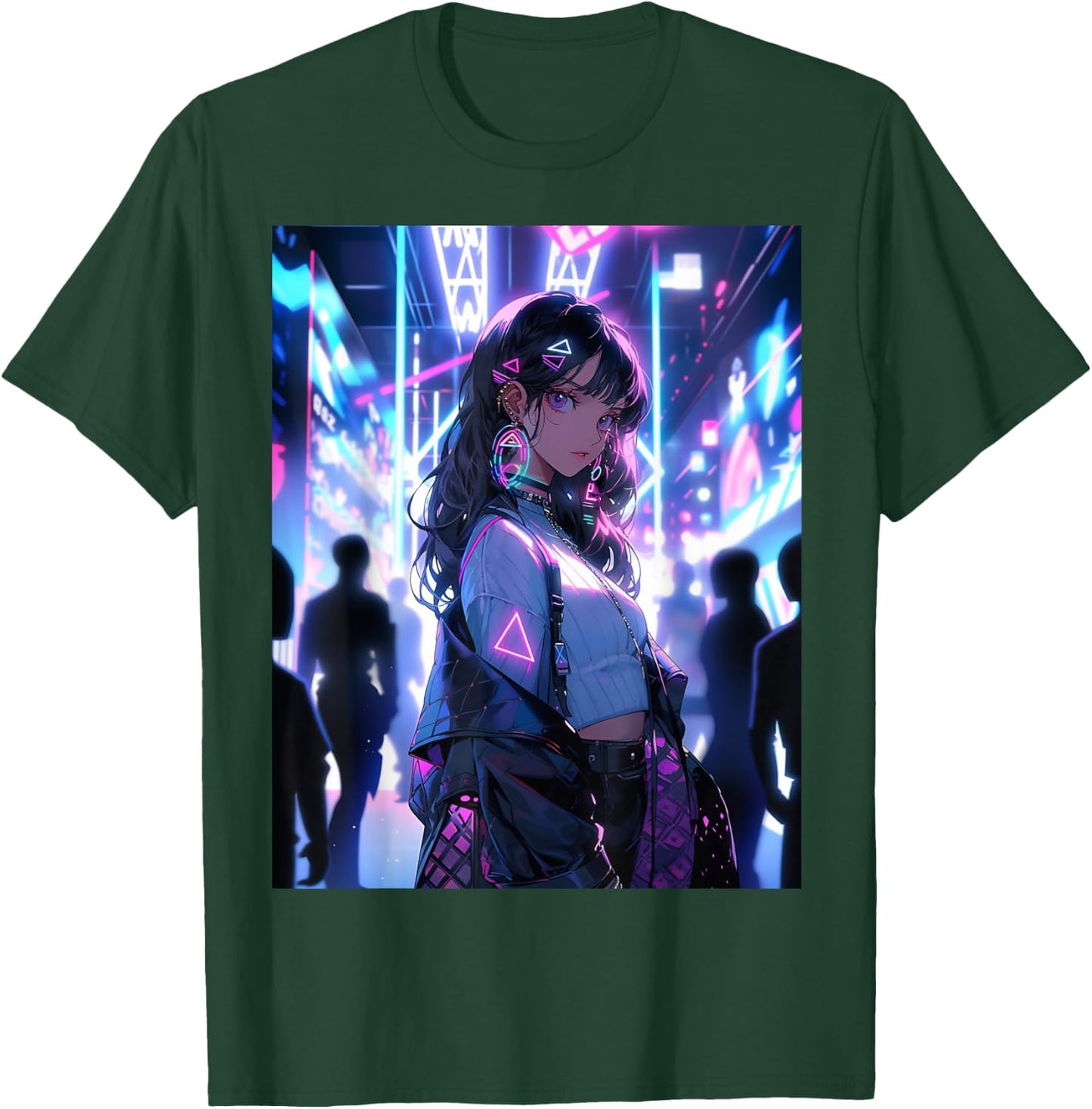 Kawaii Anime Girl Waifu Otaku - Japanese Aesthetic T-Shirt - T-Shirt | Forest