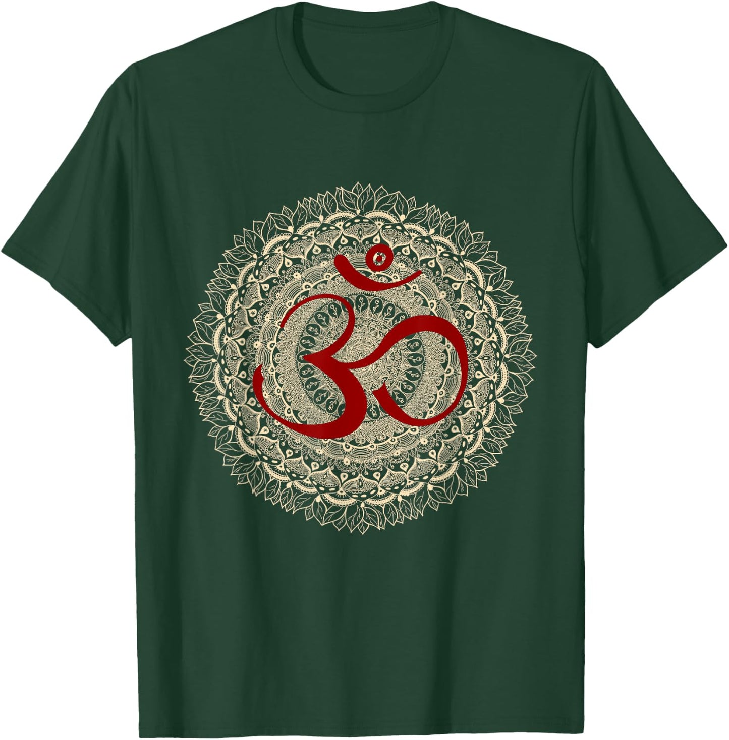 Yoga Symbols by Mona Om Yoga Ohm Hindu Meditation T-Shirt - T-Shirt | Forest