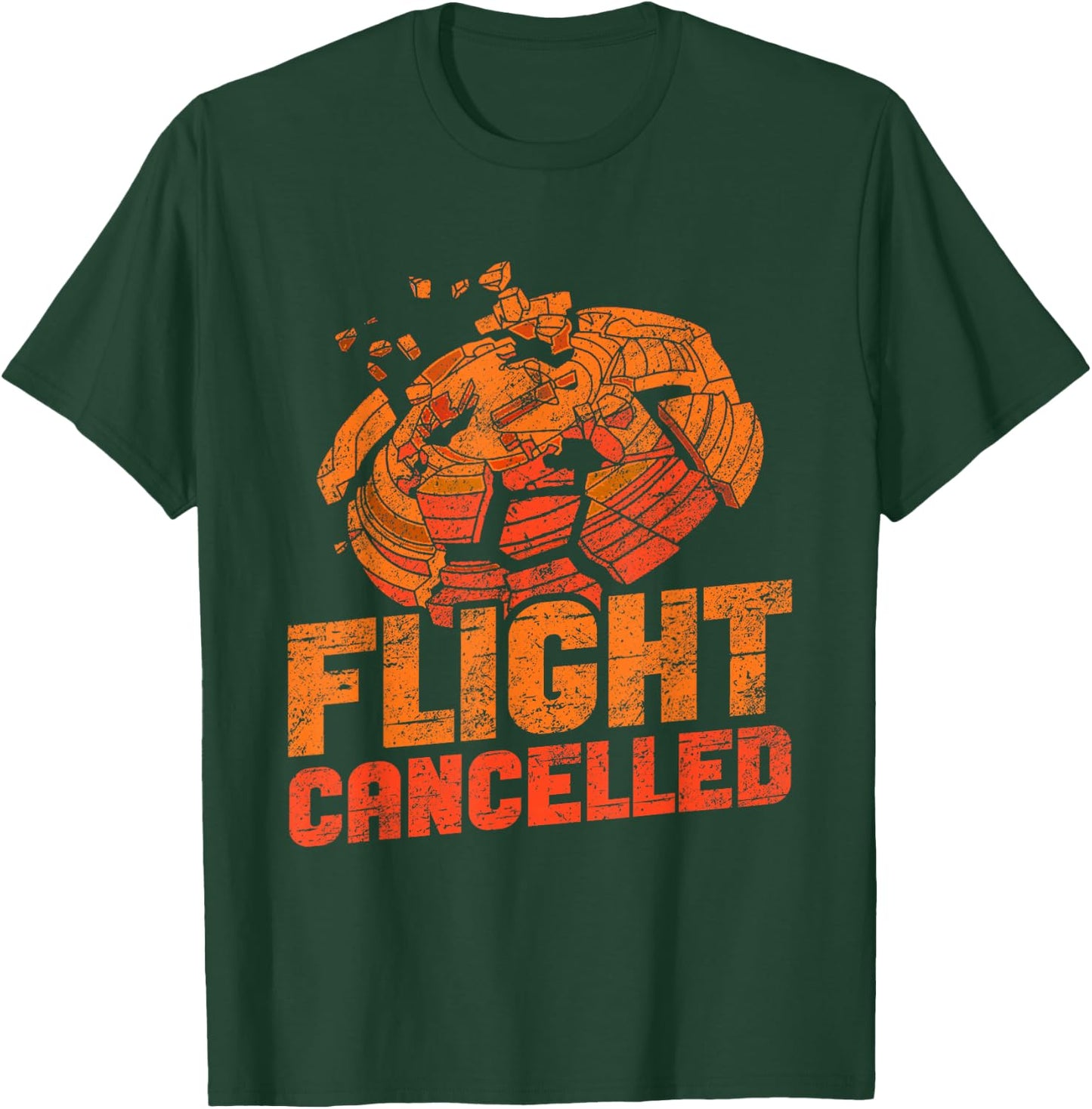 Skeet Shooting Flight Cancelled Trap Shooting Clay Pigeon T-Shirt - T-Shirt | Forest