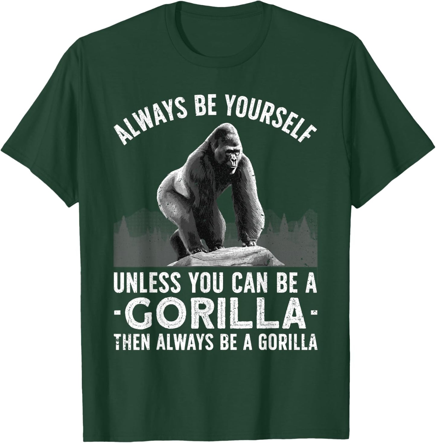 Funny Gorilla Art Women Primate Animal Gorilla Lover T-Shirt - T-Shirt | Forest