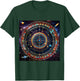 Bullseye Beyond -Adults Kids , Black, Small, Short Sleeve, Modern, Astrological, Sports, Professional, Themed- , Interstellar Challenge: Cosmic Dartboard T-Shirt - T-Shirt | Forest
