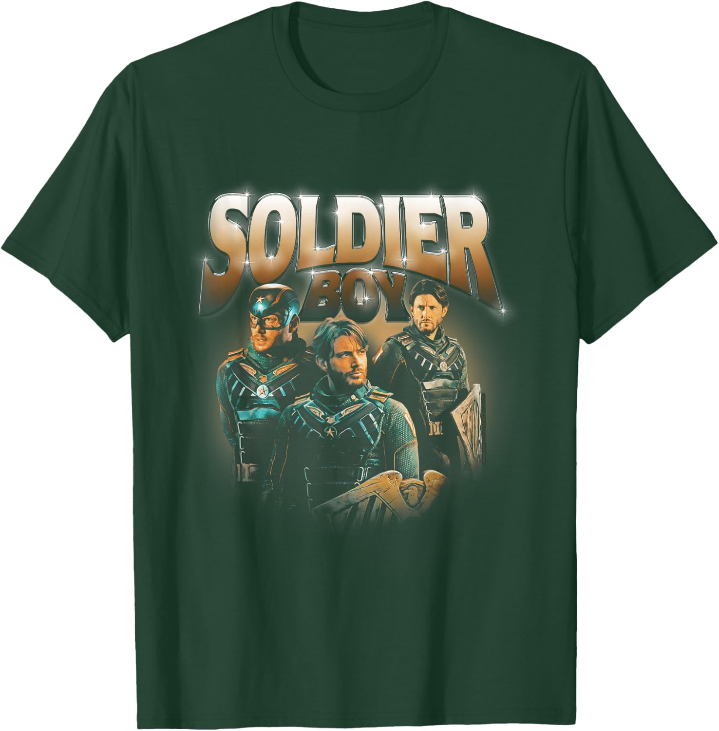 The Boys Soldier Boy Supe Character 90's Collage T-Shirt - T-Shirt | Forest