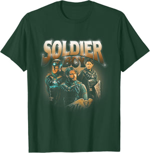 The Boys Soldier Boy Supe Character 90's Collage T-Shirt - T-Shirt | Forest