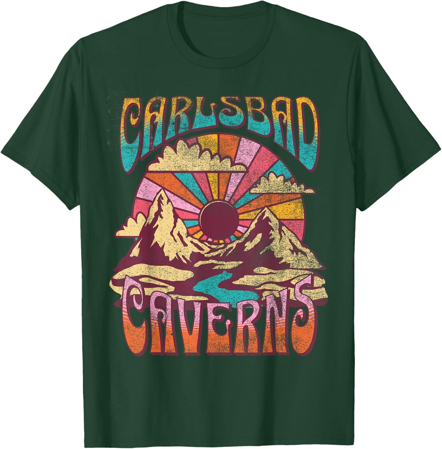 Carlsbad Caverns New Mexico Nature Hiking Mountains Outdoors T-Shirt - T-Shirt | Forest