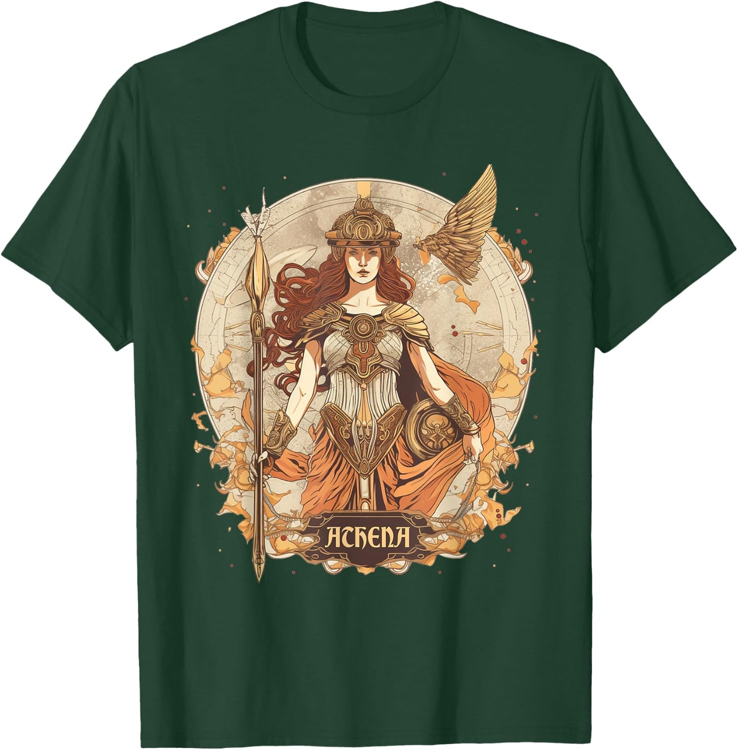 Greek Mythology: Athena, goddess of wisdom and war classical T-Shirt - T-Shirt | Forest
