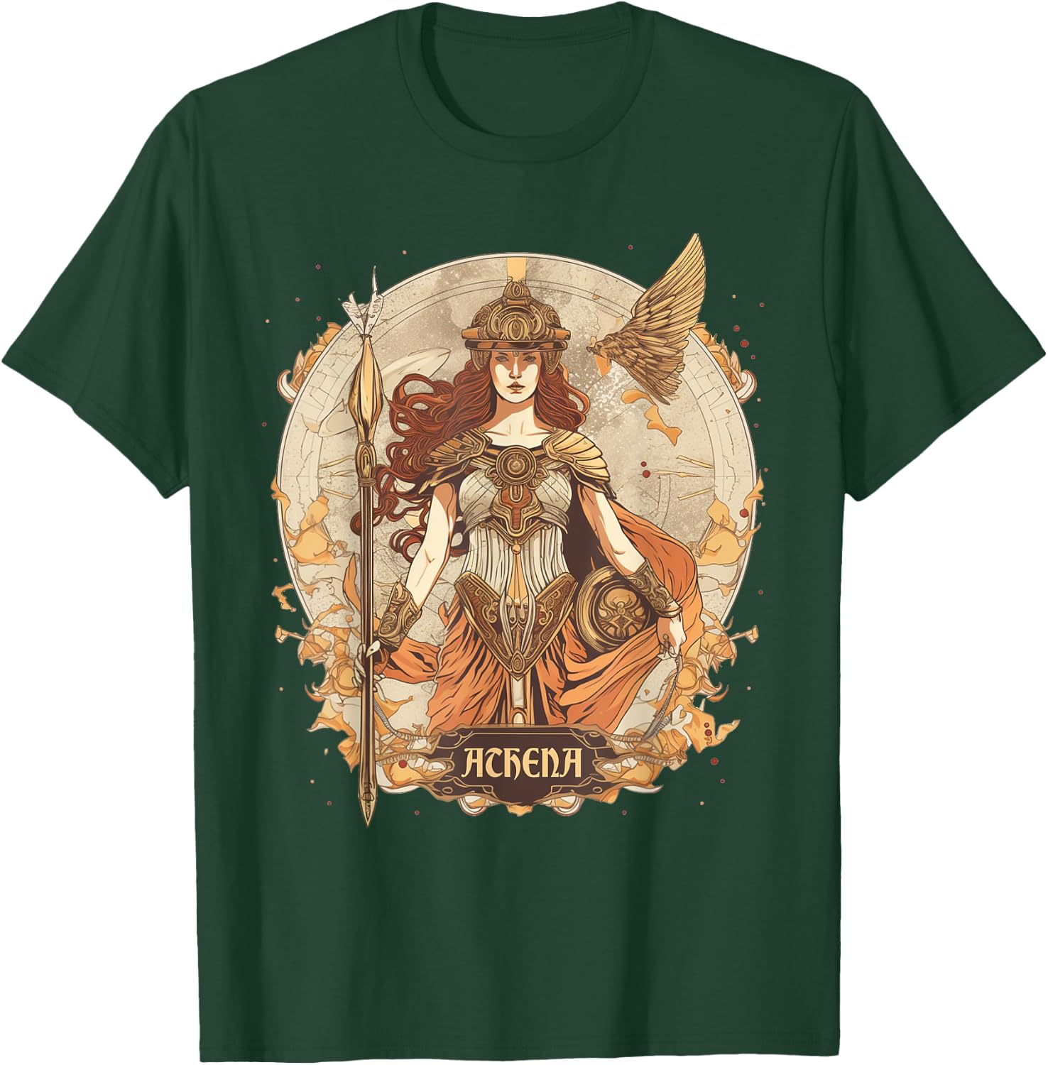 Greek Mythology: Athena, goddess of wisdom and war classical T-Shirt - T-Shirt | Forest