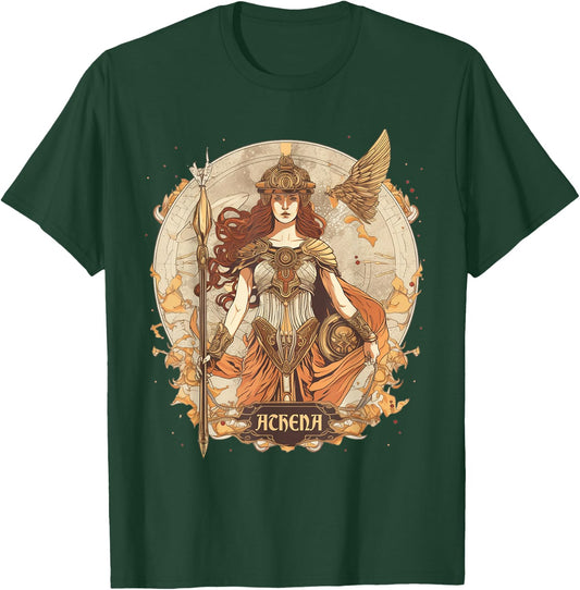 Greek Mythology: Athena, goddess of wisdom and war classical T-Shirt - T-Shirt | Forest