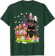 Funny Easter Bunny Rottweiler Dog Bunny Ear Egg Basket Women Kids T-Shirt - T-Shirt | Forest