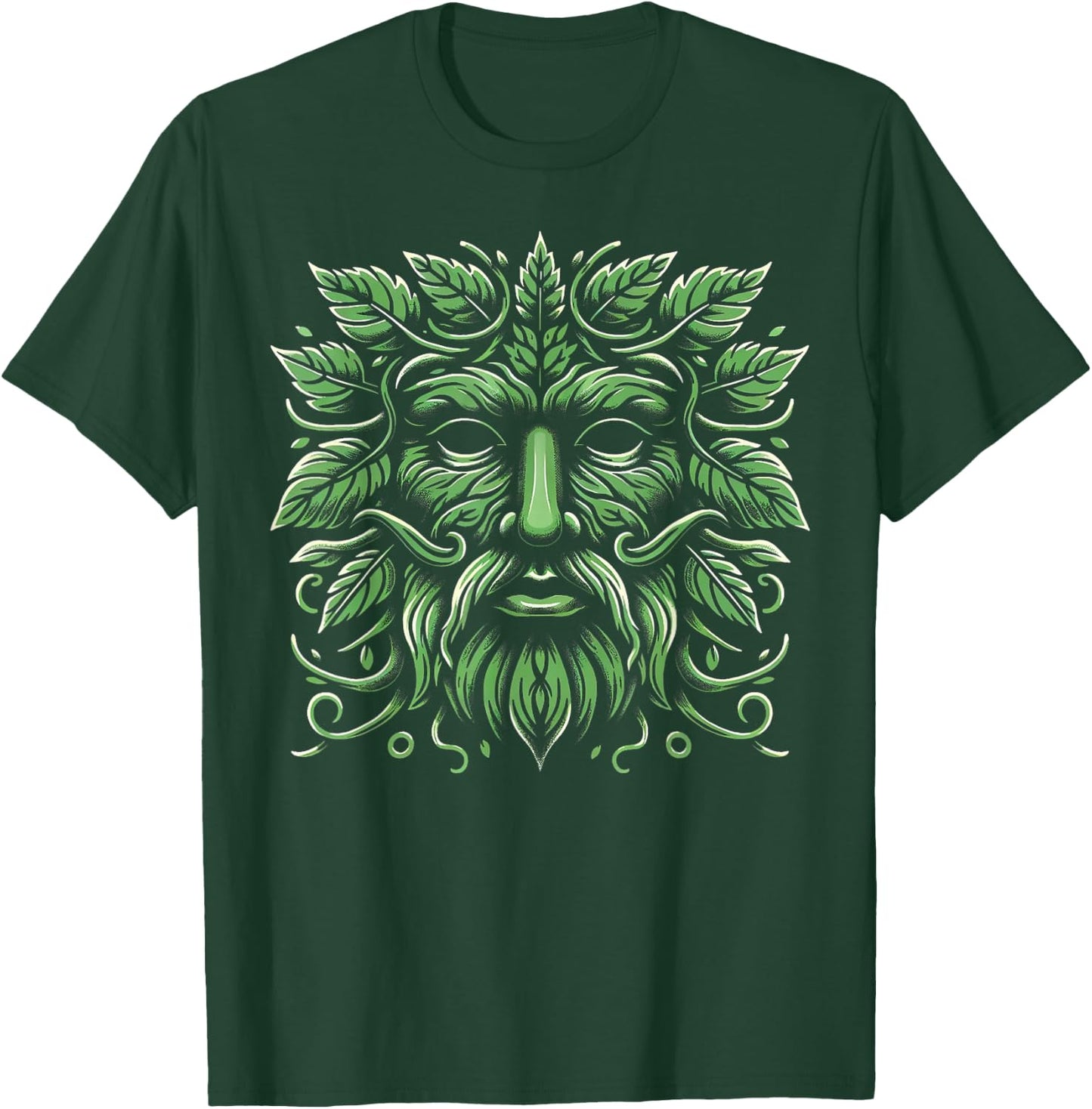 Green Man Botanical Greenman Women Kids Gardeners T-Shirt - T-Shirt | Forest