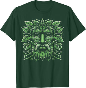Green Man Botanical Greenman Women Kids Gardeners T-Shirt - T-Shirt | Forest