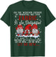 Let Us Sew Three Gnomes Sewing Quilting Christmas T-Shirt - T-Shirt | Forest