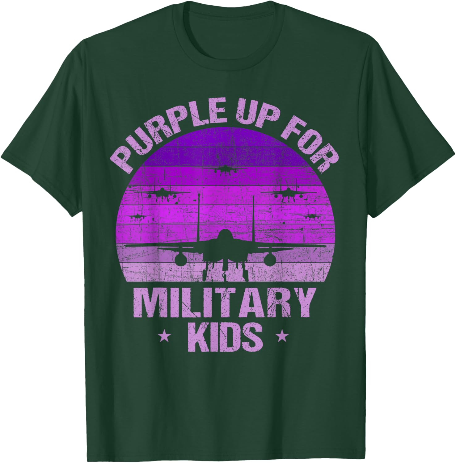 purple up for military kids military child month purple Kids T-Shirt - T-Shirt | Forest