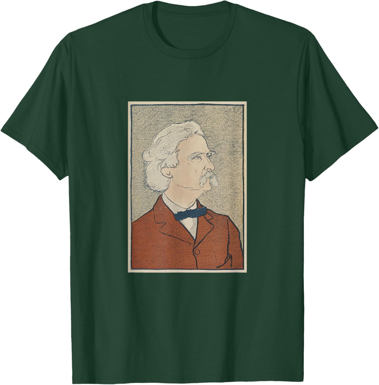 Vintage Mark Twain Portrait (1898) T-Shirt - T-Shirt | Forest