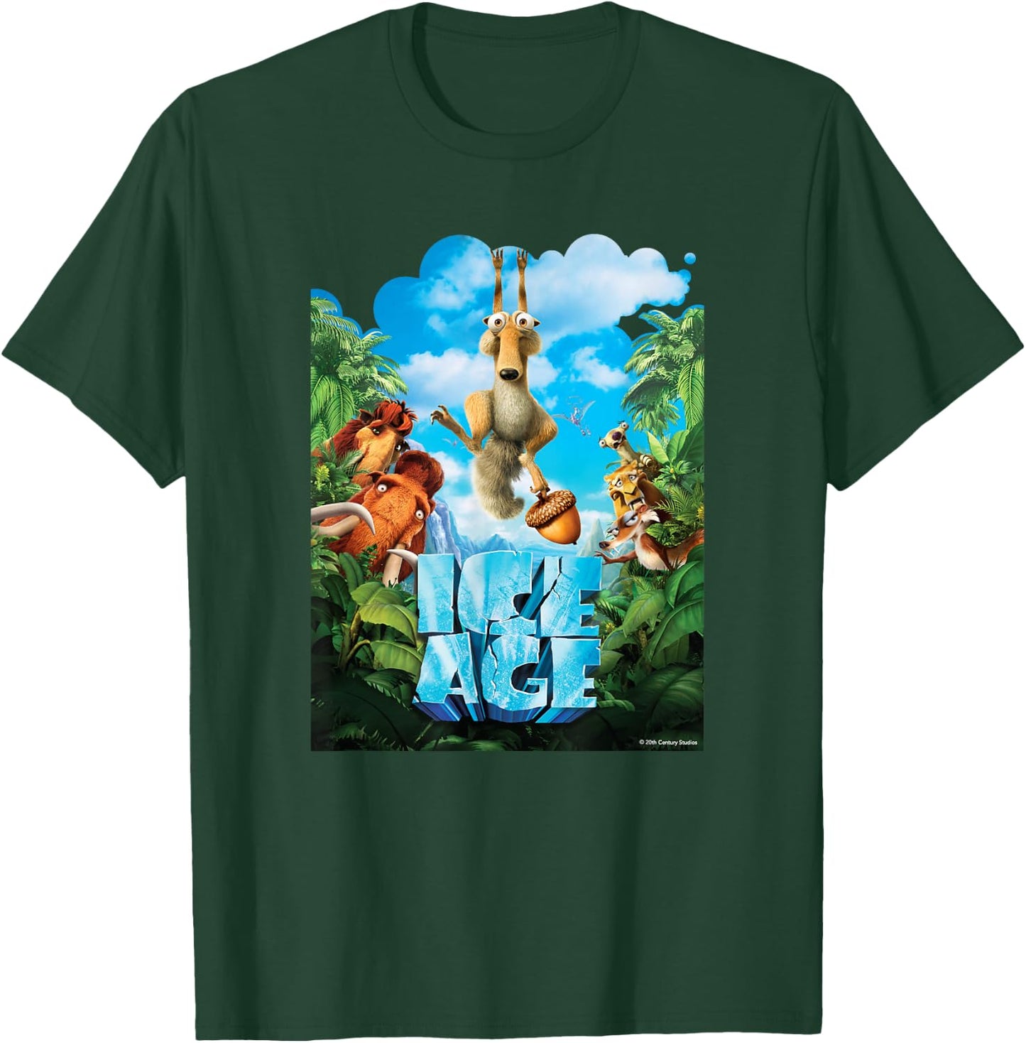 Ice Age Dawn of The Dinosaurs Movie Poster T-Shirt - T-Shirt | Forest