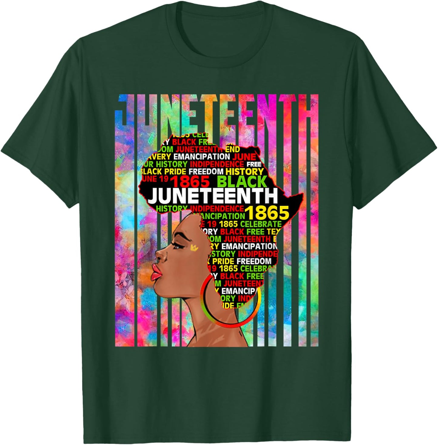 Juneteenth Freedom Day African American June 19th Junenth T-Shirt - T-Shirt | Forest