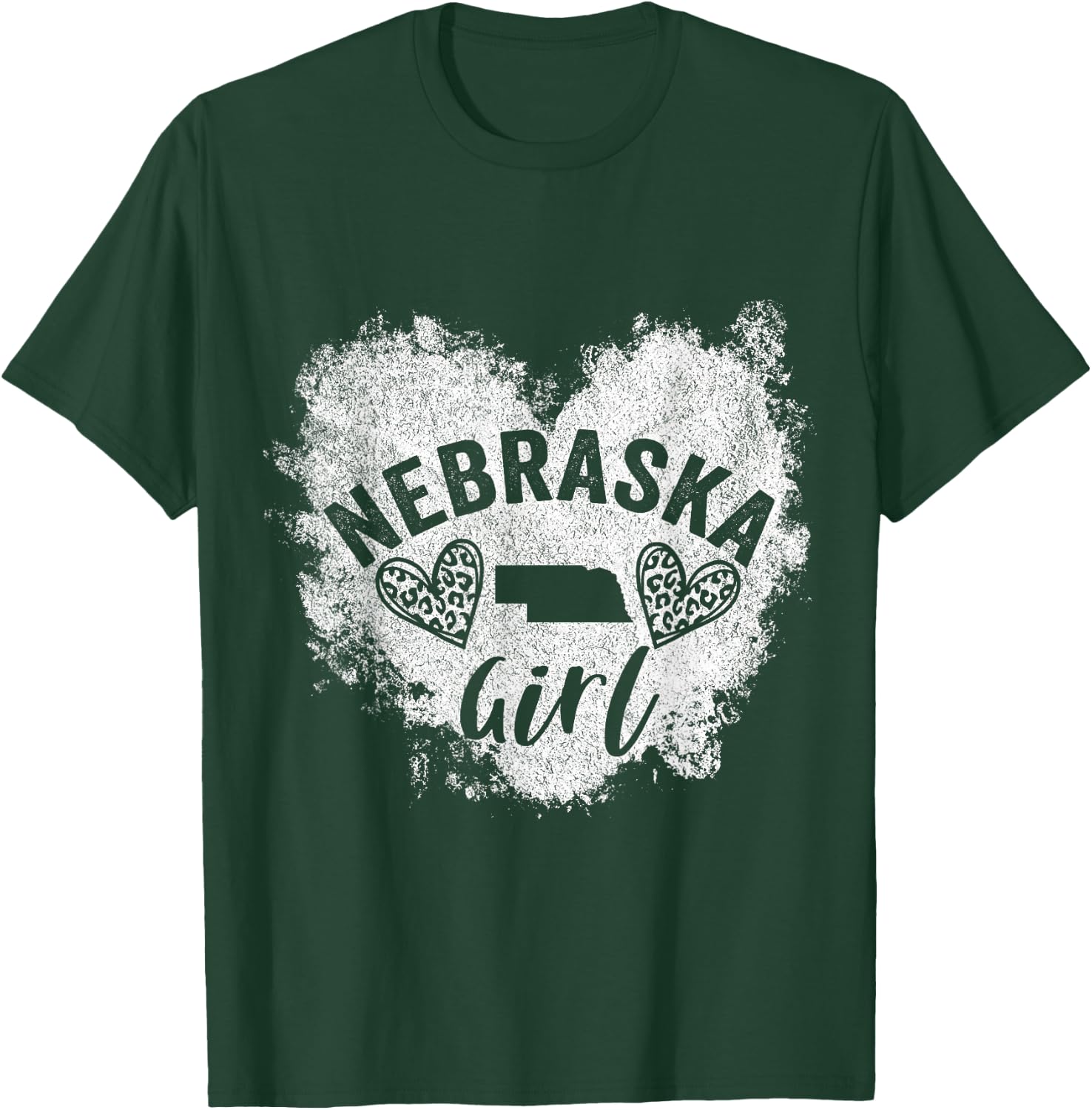 Nebraska Girl Funny Hometown Nebraska Home Nebraska Roots T-Shirt - T-Shirt | Forest