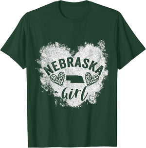 Nebraska Girl Funny Hometown Nebraska Home Nebraska Roots T-Shirt - T-Shirt | Forest