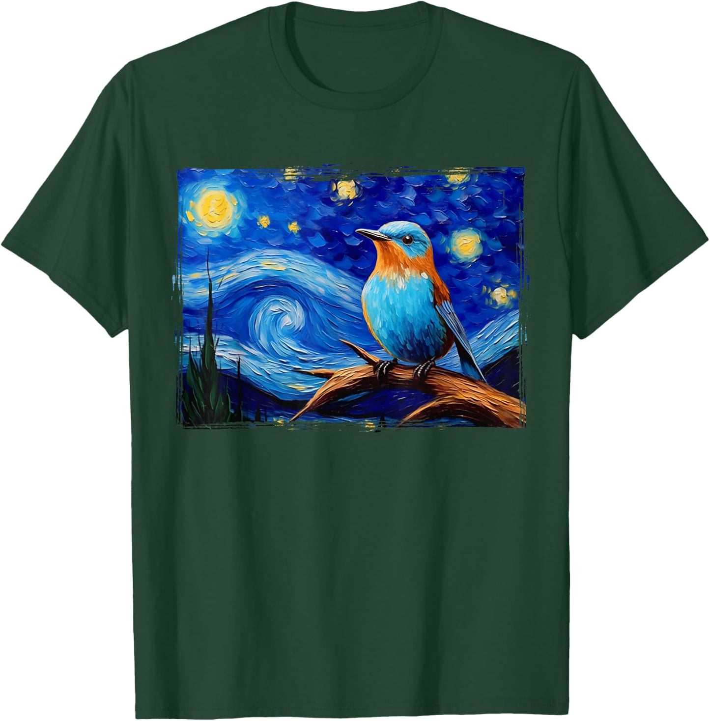 Patience Bluebird of Happiness Blue Bird Eastern Bluebird T-Shirt - T-Shirt | Forest