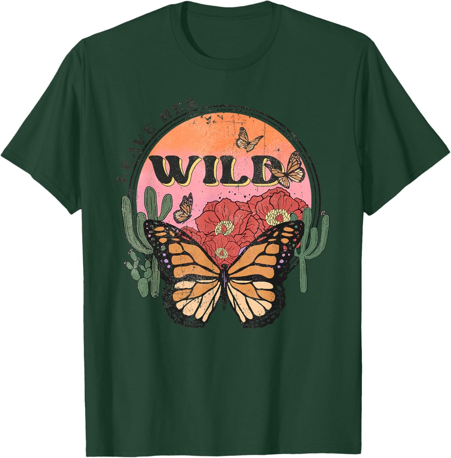 Leave Her Wild - Nature Lovers Western Southern Wild T-Shirt - T-Shirt | Forest