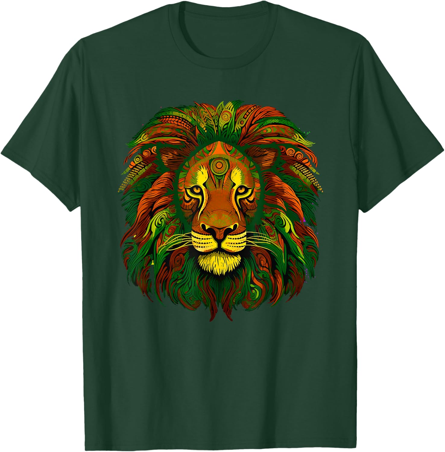 Cool LEO Awesome Lion Zodiac Birthday Sign Women Legend Crew T-Shirt - T-Shirt | Forest