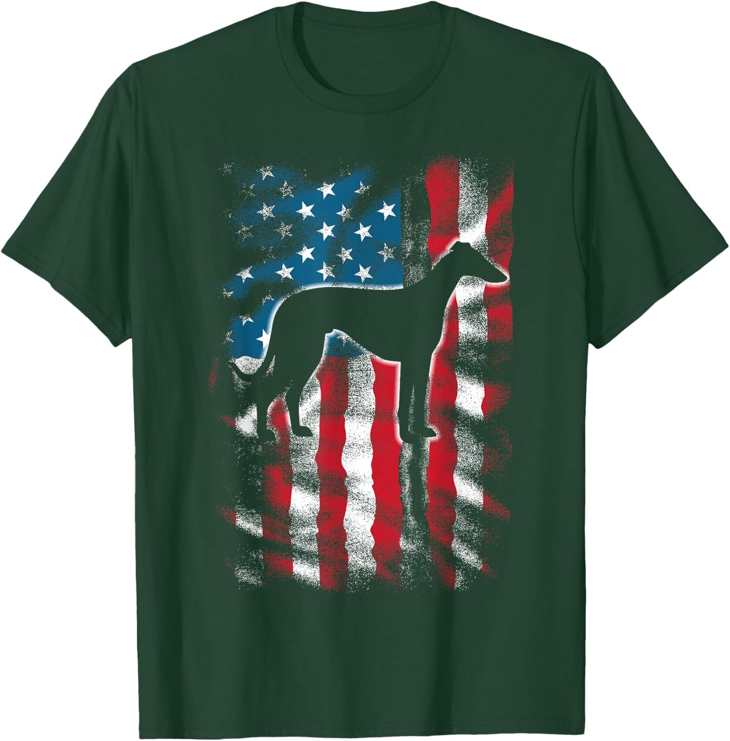 American Flag USA Patriot Italian Greyhound Dad Mom Dog Kids Men T-Shirt - T-Shirt | Forest